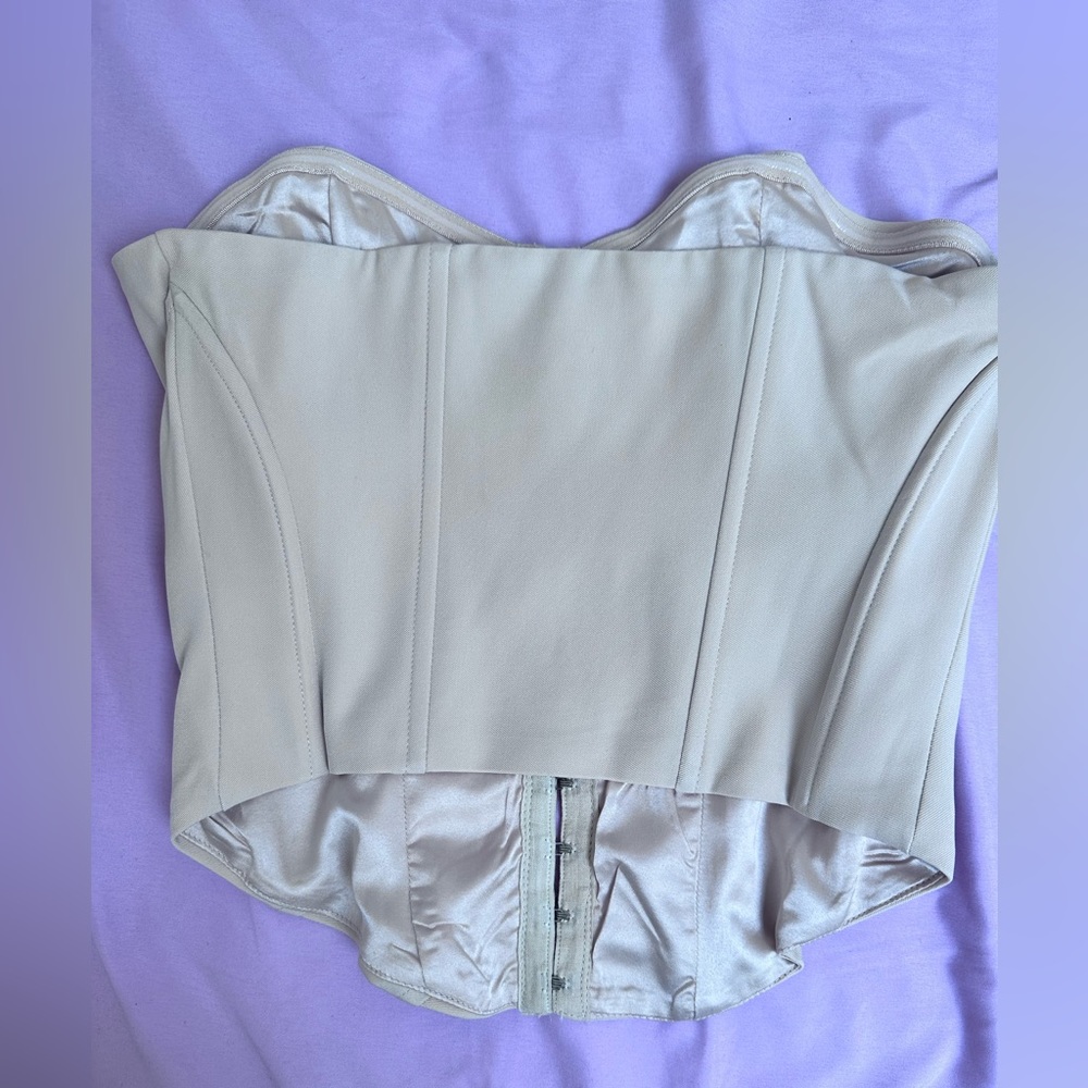 Princess Polly Archer Corset Top in Bone
